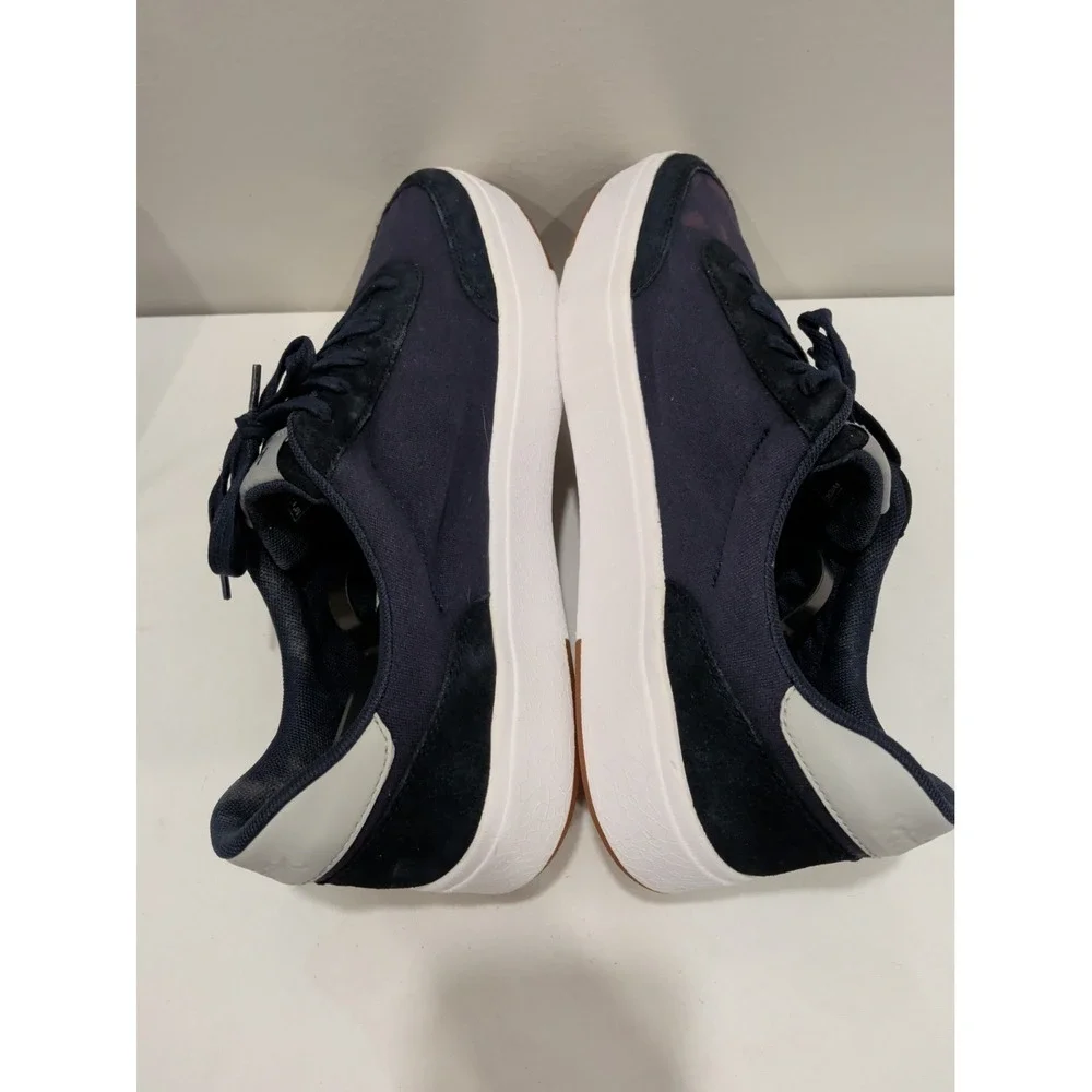 Kizik Prague Men Sz  11 W  Canvas Suede Sneakers Hands Free Comfort